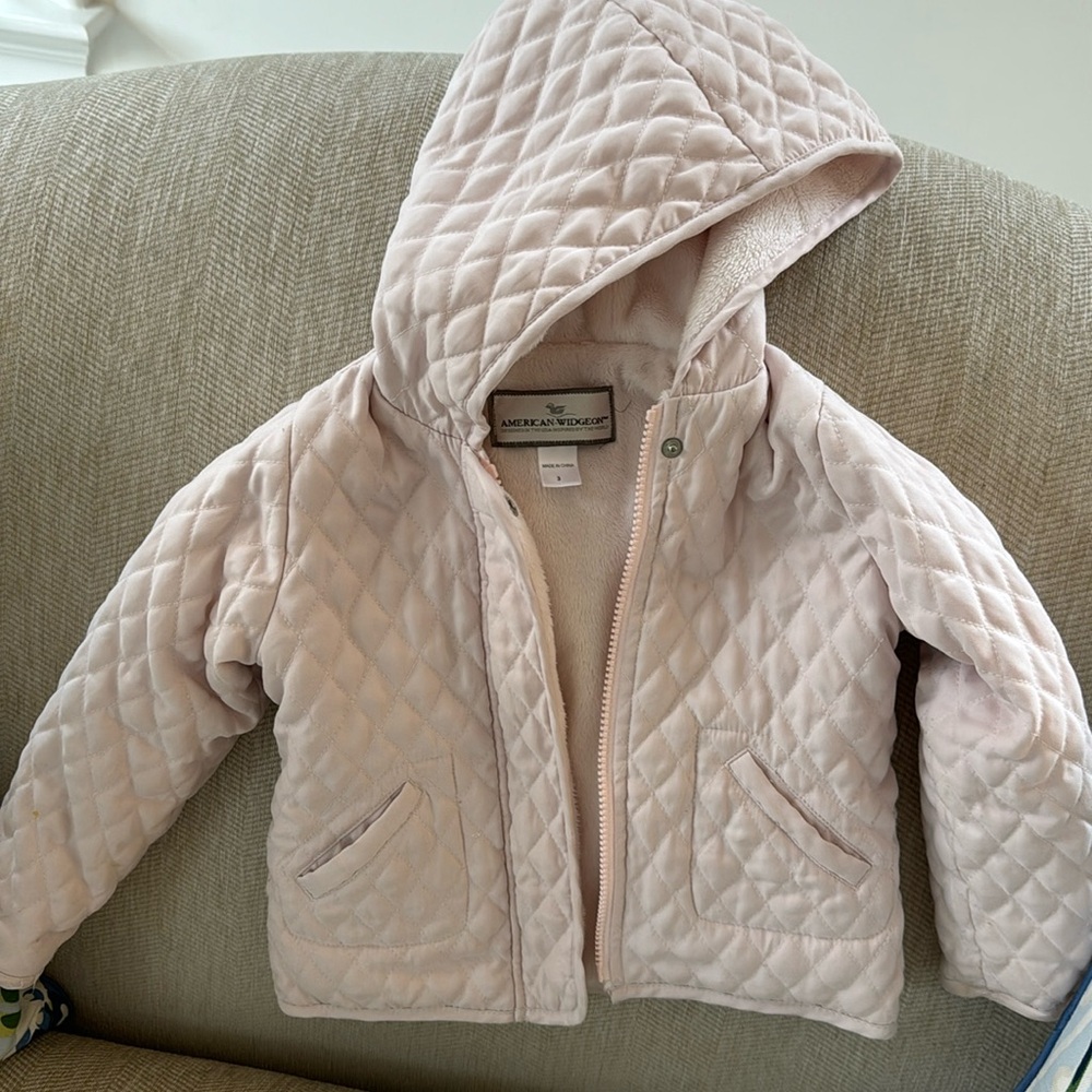 American widgeon fur lined coat